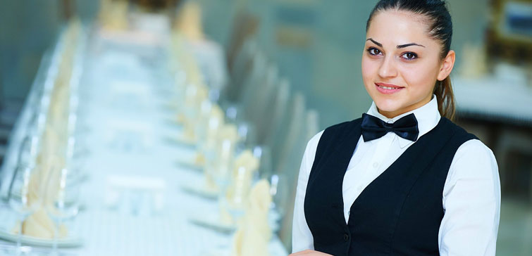 Hospitality service at a dining venue